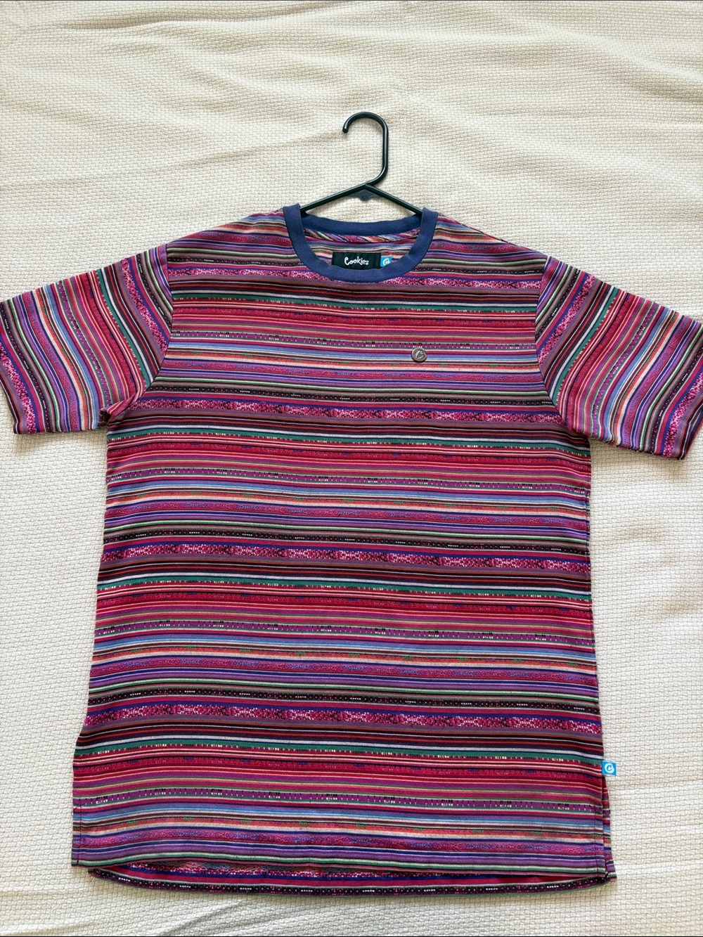CoolMix Striped Crew Neck Tee in Multicolor